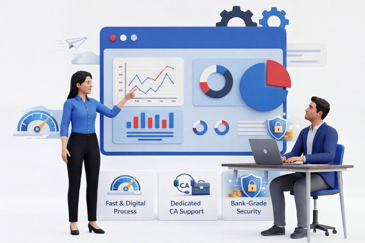 Why choose FylFlix – Fast process, Dedicated CA support, Bank-grade security